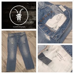 All Saints High Rise Blue Jeans